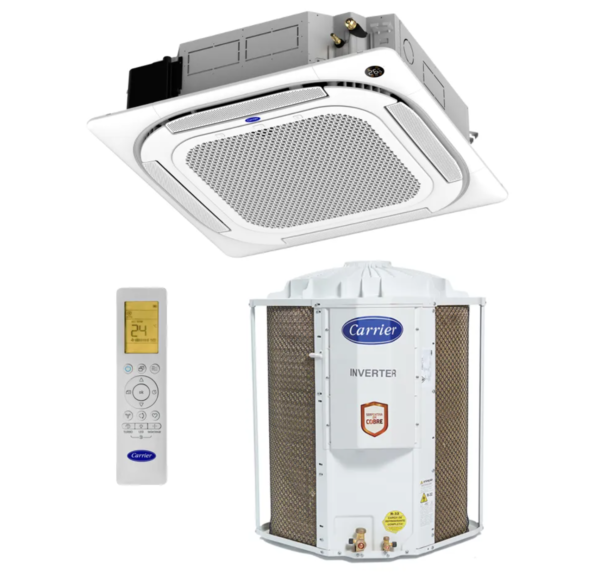 Ar Condicionado Split Cassete Carrier Inverter Connect Wi-Fi 36.000 Btus Quente/Frio 220v R-32 | 40KVQD36C5