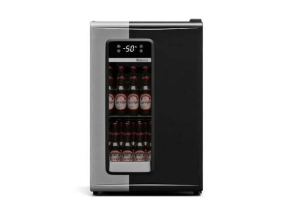 Cervejeira Gelopar Grb100 Preto 95 Litros Porta Vidro 127V