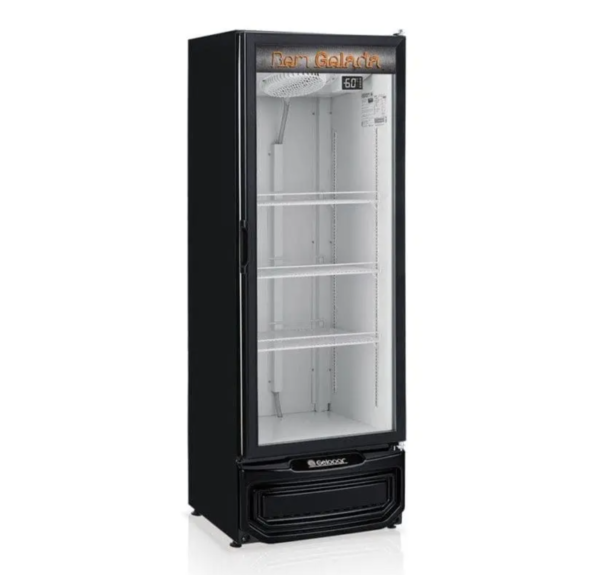 Cervejeira Gelopar Grba-400pv Preto 410L Porta Vidro 127V