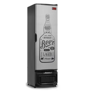 Cervejeira Gelopar Gcb-23egw Tipo Inox 228 Litros Porta Cega Adesivada - 127v