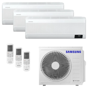 Ar Condicionado Multi-Split Samsung Wind Free Inverter 24.000 Btus (2x 12.000 e 1x 9.000) Quente/Frio 220v