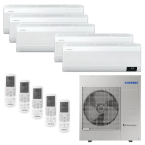Ar Condicionado Multi-Split Samsung Wind Free Inverter 34.000 Btus (5x 9.000) Quente/Frio 220v