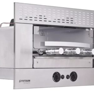Churrasqueira A Gás De Embutir 4 Espetos Rotativos Titan