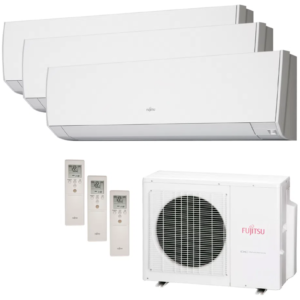 Ar Condicionado Multi Split Inverter Fujitsu 24.000 Btus (3x 9.000) Quente/Frio 220V
