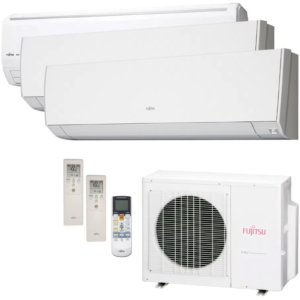Ar Condicionado Multi Split Inverter Fujitsu 23.000 Btus (2x 09.000 e 1x 18.000) Quente/Frio 220v