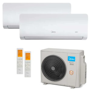 Ar Condicionado Multi-Split Midea Inverter 27.000 Btus (1x 12.000 e 1x 18.000 ) Quente/Frio 220v