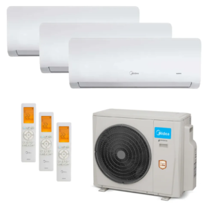 Ar Condicionado Multi-Split Midea Inverter 36.000 Btus (1x 12.000 e 2x 18.000 ) Quente/Frio 220v