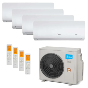 Ar Condicionado Multi-Split Midea Inverter 36.000 Btus (4x 12.000) Quente/Frio 220v