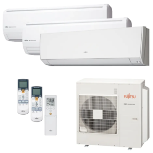 Ar Condicionado Multi-Split Fujitsu Inverter 45.000 Btus (1x 7.000 e 2x 24.000) Quente/Frio 220V