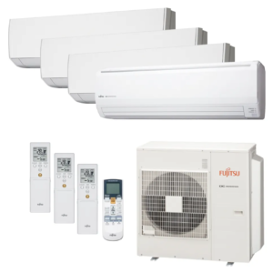 Ar Condicionado Multi-Split Fujitsu Inverter 45.000 Btus (1x 7.000 + 2x 12.000 e 1x 24.000) Quente/Frio 220V