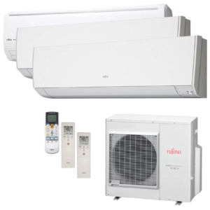 Ar Condicionado Multi Split Inverter Fujitsu 36.000 Btus (1x 9.000 1x 12.000 e 1x 24.000) Quente/Frio 220V