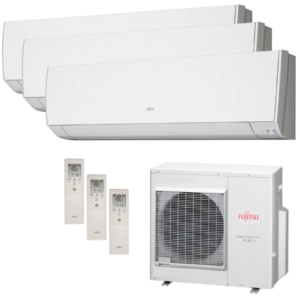 Ar Condicionado Multi Split Inverter Fujitsu 36.000 Btus (3x 12.000) Quente/Frio 220V
