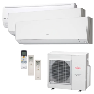 Ar Condicionado Multi Split Inverter Fujitsu 36.000 Btus (1x 7.000 e 3x 9.000) Quente/Frio 220V