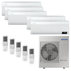 Ar Condicionado Multi-Split Samsung Wind Free Inverter 34.000 Btus (3x 9.000 e 2x 12.000) Quente/Frio 220v