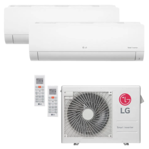 Ar Condicionado Multi-Split LG Inverter 24.000 Btus (1x 8.500 e 1x 11.900) Quente/Frio 220V