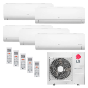 Ar Condicionado Multi-Split LG 48.000 Btus (4x 11.900 Btus e 1x 22.500 Btus) Quente/Frio 220V
