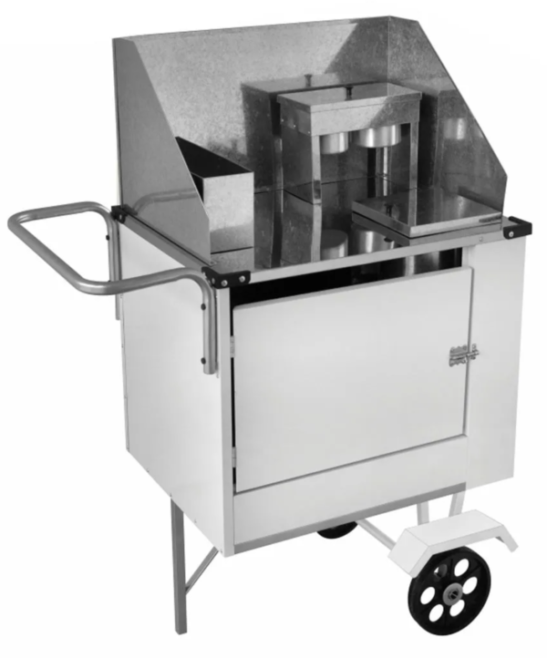 Carrinho de Hot Dog Cefaz Branco Simples Rodas Maciças BEC03M