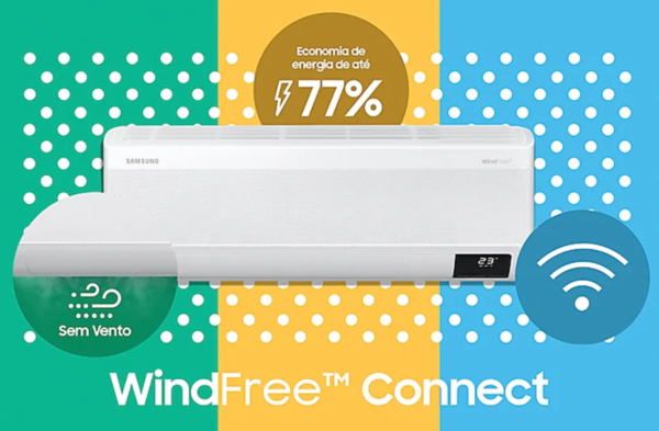 Ar Condicionado Split Hi-Wall Samsung WindFree Connect Inverter 12.000 Btus Frio 220V | AR12CVFAMWKNAZ - Image 6