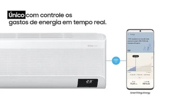 Ar Condicionado Split Hi-Wall Samsung WindFree Connect Inverter 12.000 Btus Frio 220V | AR12CVFAMWKNAZ - Image 4