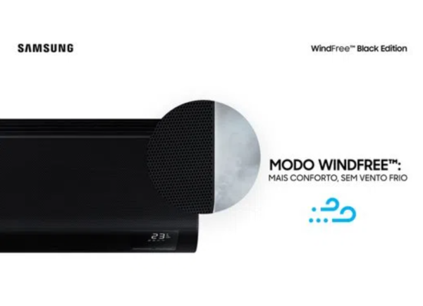 Ar Condicionado Split Hi-Wall Inverter Samsung WindFree Black Edition Sem Vento 24.000 Btus Quente/Frio 220v | AR24CSECABTNAZ - Image 2