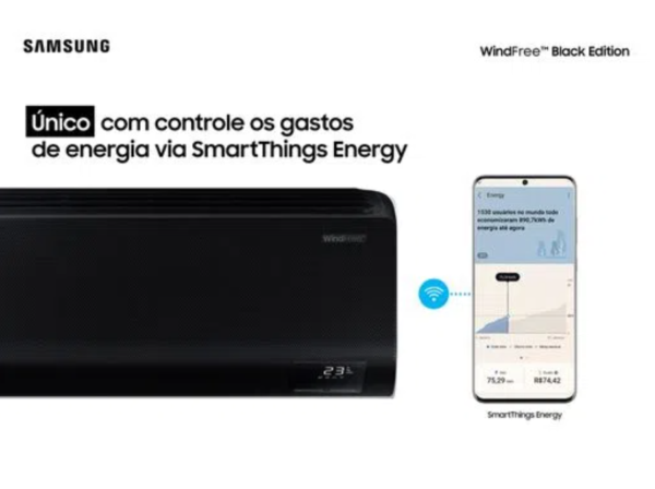 Ar Condicionado Split Hi-Wall Inverter Samsung WindFree Black Edition Sem Vento 24.000 Btus Quente/Frio 220v | AR24CSECABTNAZ - Image 10