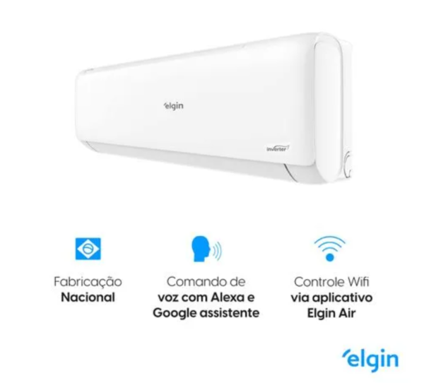 Ar Condicionado Split Hi-Wall Elgin Eco Inverter II 9.000 Btus Frio 220V R-32 | Wi-Fi - Image 9
