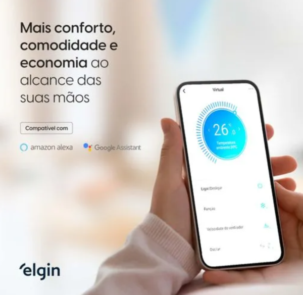 Ar Condicionado Split Hi-Wall Elgin Eco Inverter II 9.000 Btus Frio 220V R-32 | Wi-Fi - Image 4