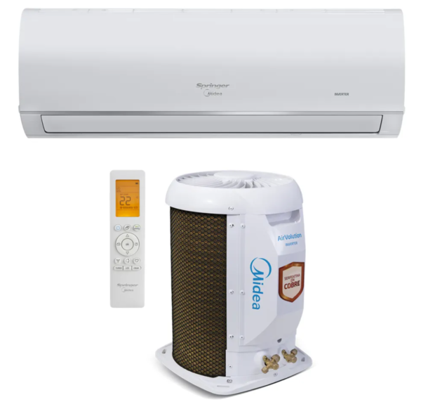 Ar Condicionado Split Hi-Wall Springer Midea AirVolution Connect Inverter 18.000 Btus Frio 220V | R-32