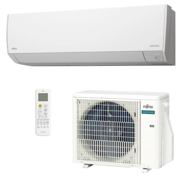Ar Condicionado Split Hi-Wall Inverter Fujitsu Premium Airstage 9.000 Btus Quente/Frio 220v | Gás R32