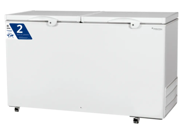 Freezer Horizontal Dupla Ação Porta Cega 503L Fricon HCED503-1C000 Branco 127V