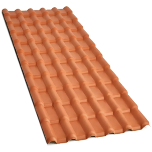 Telha Colonial Afort Terracota 6 Ondas 242x88cm Pvc - Laranja