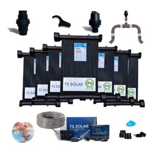 Kit 20 Placas Aquecedor Solar para Piscina 25000 Litros 3m 18m2 Bivolt