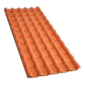 Telha Afort Terracota 6 Ondas 242x88cm - PVC laranja