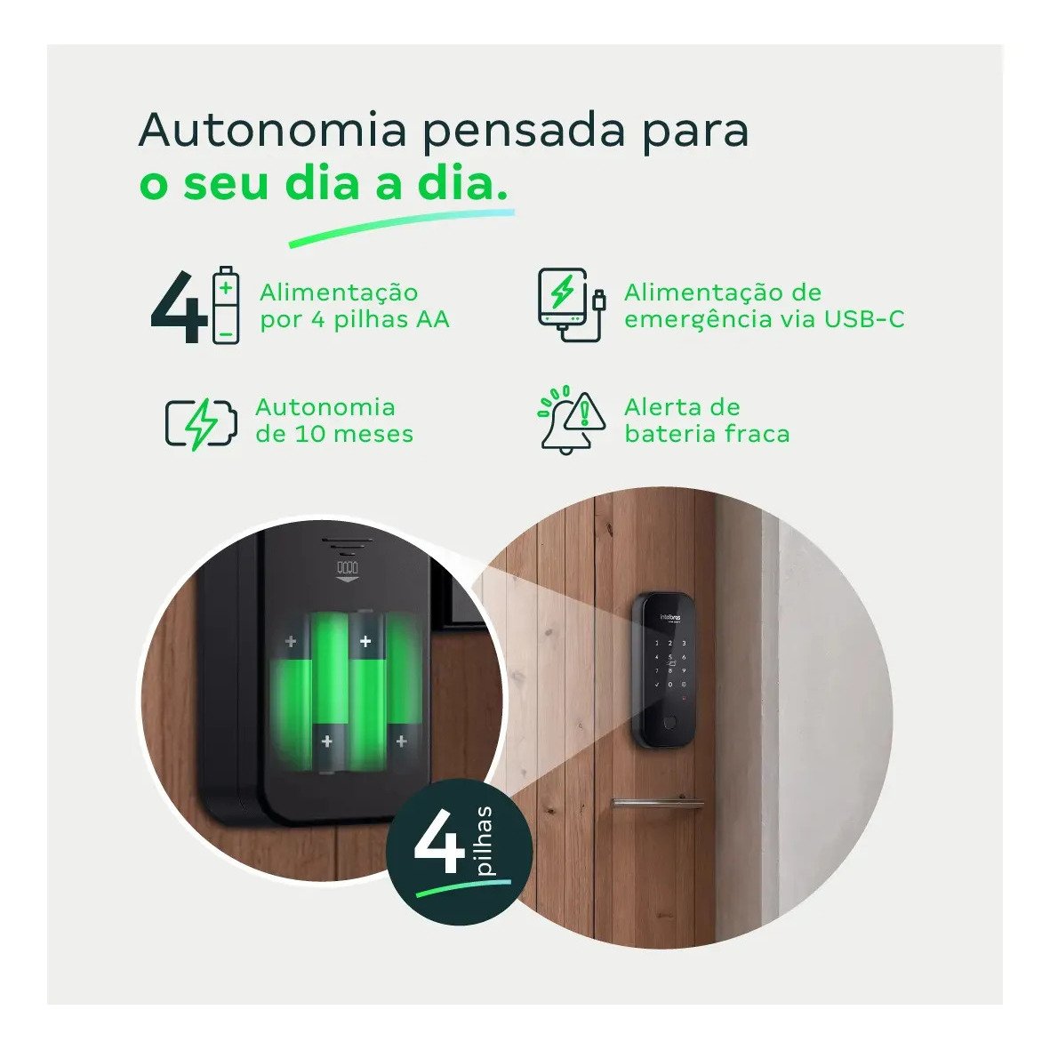 Fechadura Inteligente Intelbras MFR 2020 V Acesso Biométrico - Preta - Imagem 4