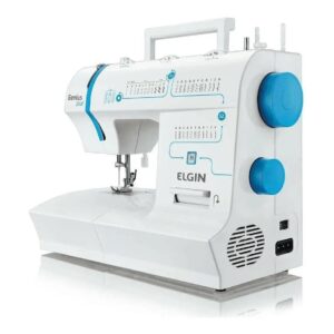 Máquina De Costura Genius Plus Jx-4035 Elgin Branco 127V