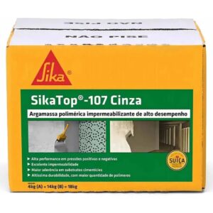 Revestimento Argamassa Sikatop 107 Cinza - 18kg